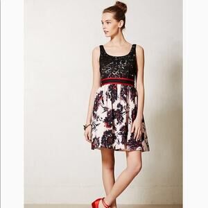 Peter Som x Made in Kind Brushstroke Blossom A-Line Dress